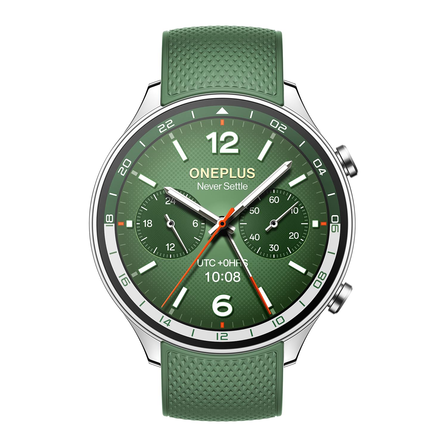 OnePlus Watch 2R with Wear OS 4 by Google,Snapdragon W5 Chipset,Upto 100hrs Battery Life,1.43�� AMOLED Display,100+ Sports Mode,Dual Frequency GPS,5 ATM,IP68 & BT Calling [Forest Green]